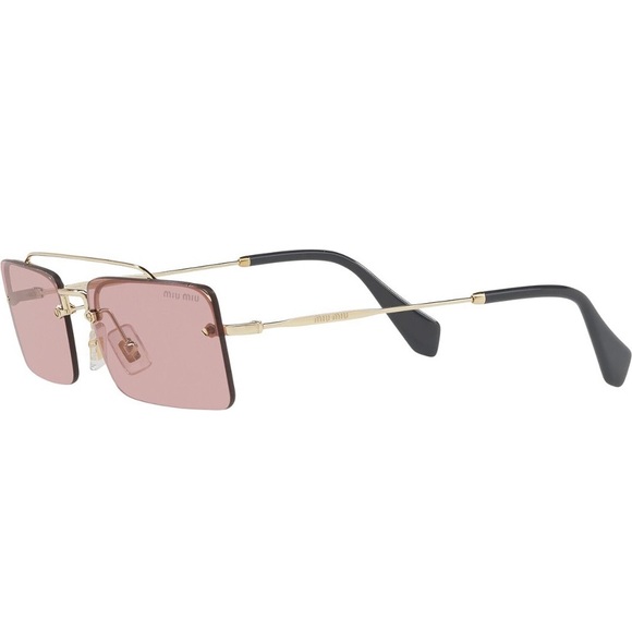 NEW Miu Miu Rimless Square Sunglasses - Picture 3 of 8
